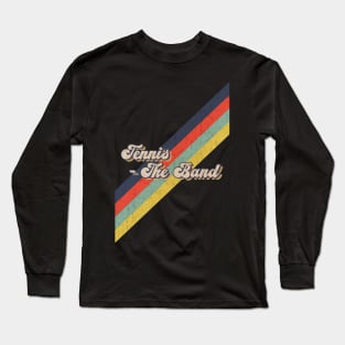 retro vintage color Tennis - The Band Long Sleeve T-Shirt